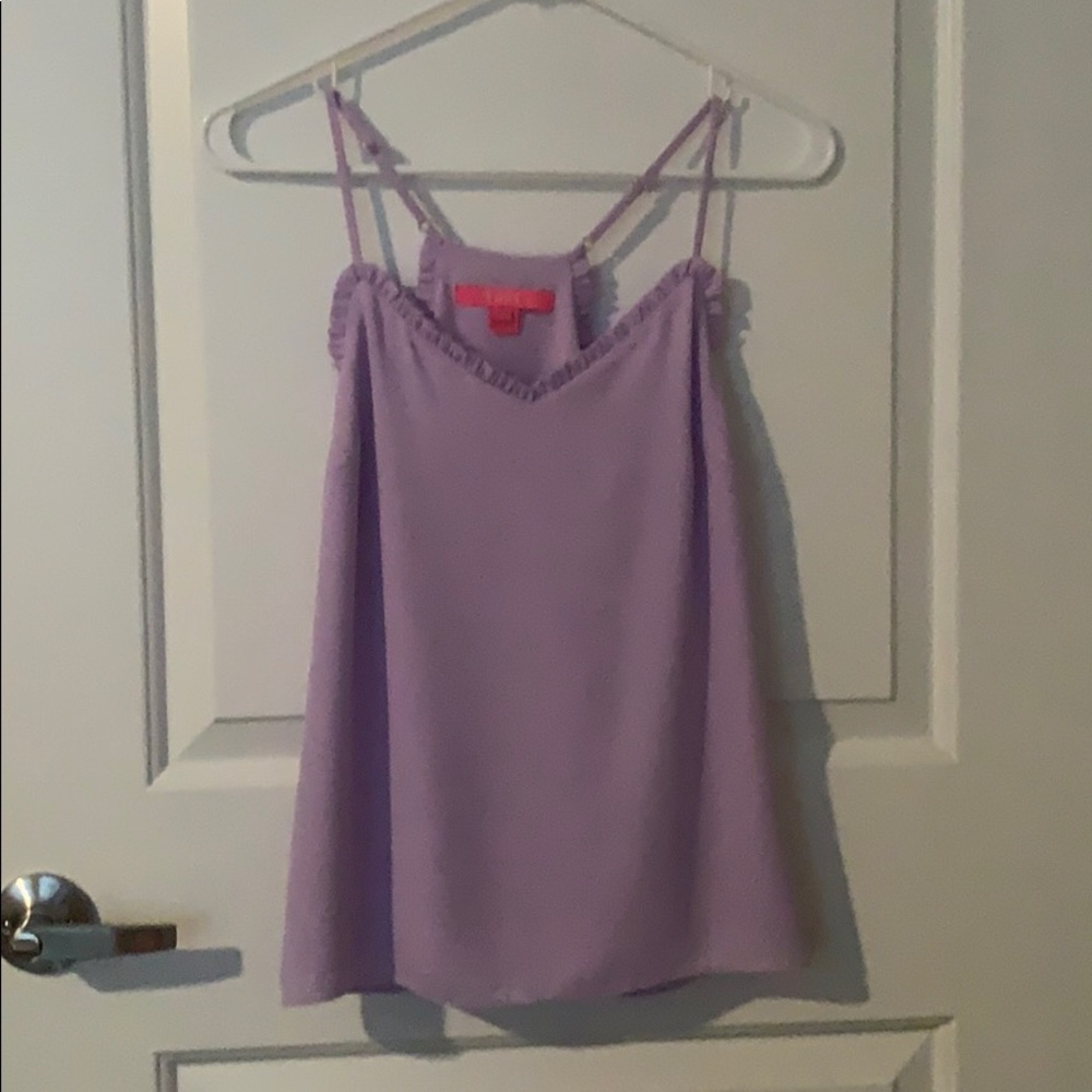 Lilly Pulitzer Dusk Ruffled Tank Top-